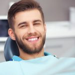 man in dental chair